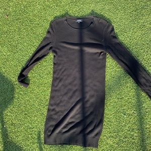 A.P.C. black long sleeve knit dress